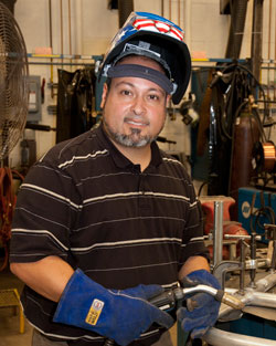 Mr. Millan, Welding and Metal Fabrication instructor