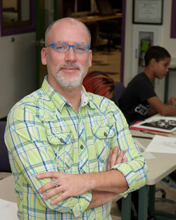 Mr. Simons, Advertising Design and Commercial Art instructor