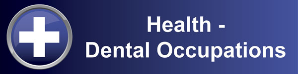 Health-Dental Occupations banner graphic