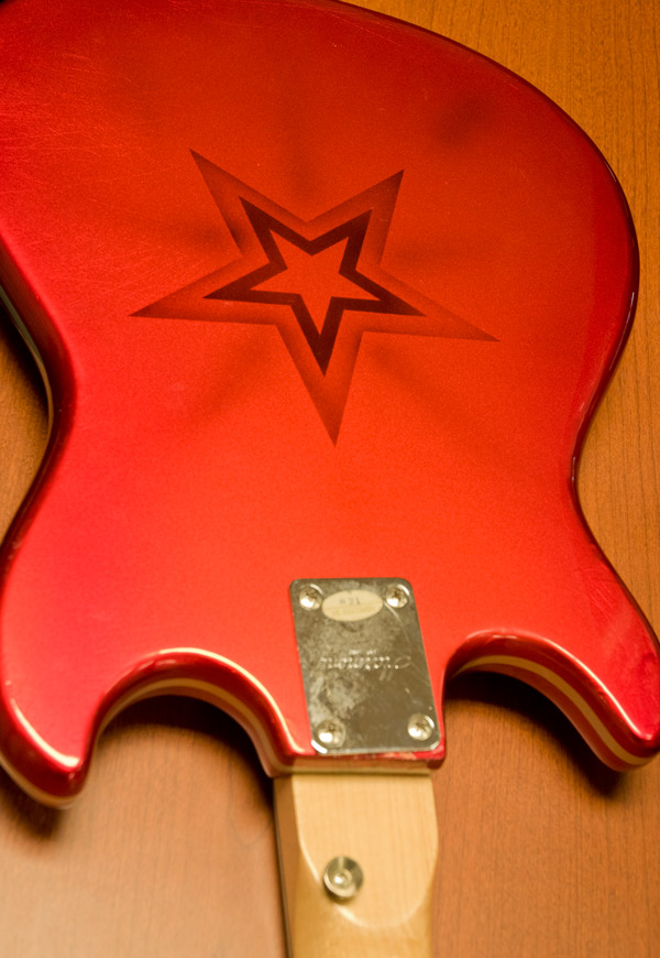 Back of repainted guitar